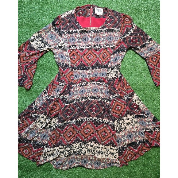 Holding Horses | Anthropologie Boho Dress Flared Sleeve Pockets  (Women's M) - Picture 1 of 16